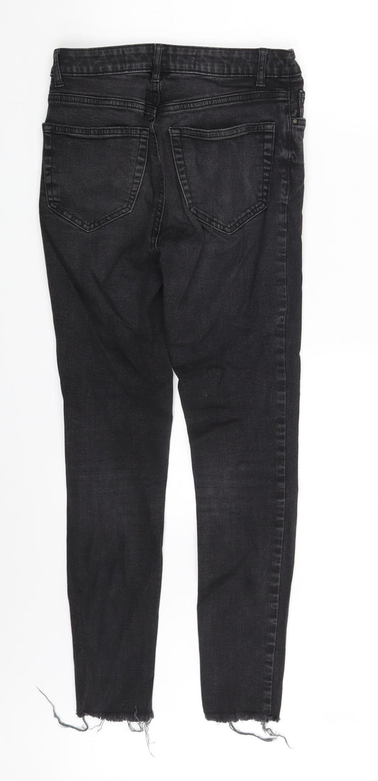 Denim Co. Womens Grey Denim Skinny Jeans Size 6 L25 in