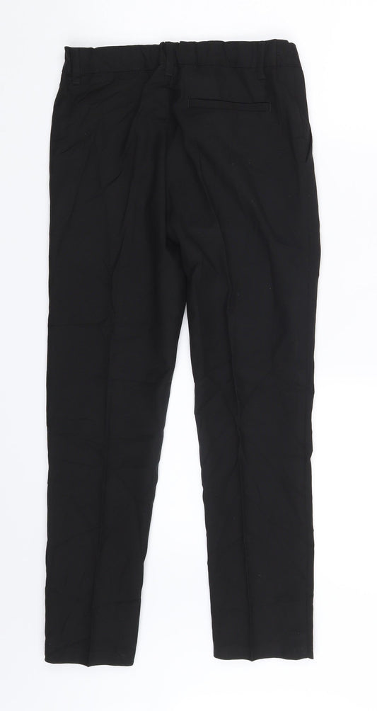 M&S Girls Black Dress Pants Trousers Size 9-10 Years