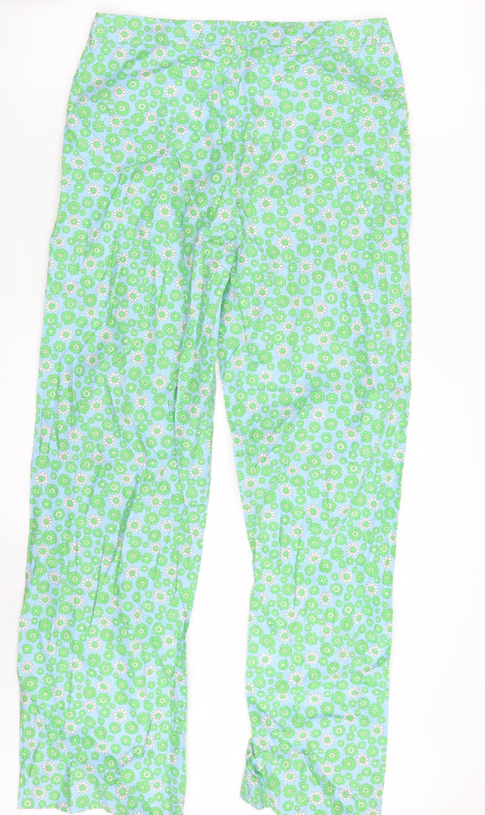 Whispers Womens Multicoloured Floral Sweatpants Trousers Size L L27 in