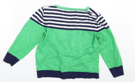 Costco Womens Multicoloured Striped Cardigan Jumper One Size