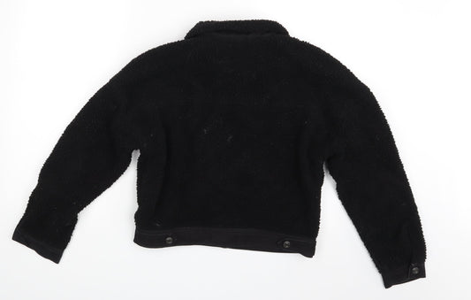 Denim & Co. Womens Black Jacket Coat Size 6