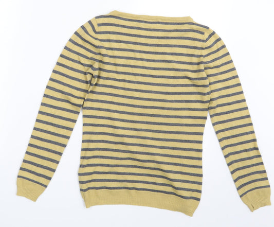DAY Womens Multicoloured Striped Pullover Sweatshirt Size S