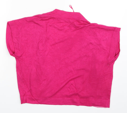 M&S Womens Pink Cape Jumper One Size