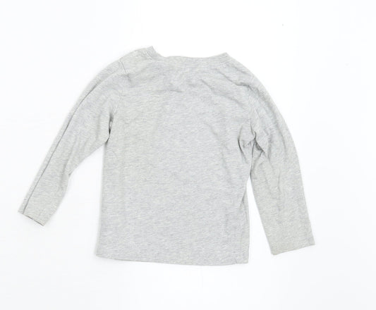H&M Boys Grey Basic T-Shirt Size 2 Years