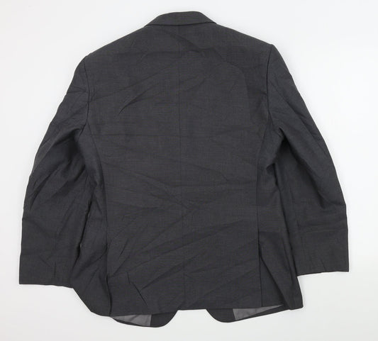 M&S Mens Grey Jacket Suit Jacket Size 40