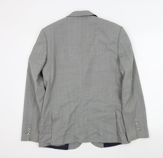 River Island Mens Grey Jacket Suit Jacket Size 40