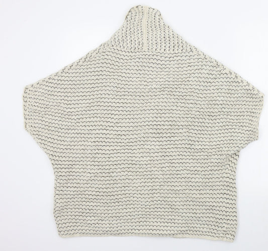 Afibel Womens Beige Cardigan Jumper Size 10
