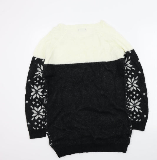 FAF Womens Black Pullover Jumper Size 12