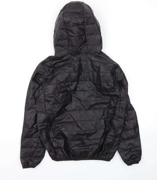 Preworn Boys Black Basic Coat Coat Size S