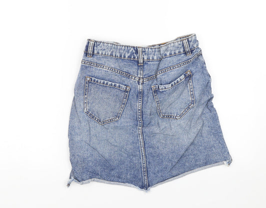 New Look Womens Blue Denim Bandage Skirt Size 8