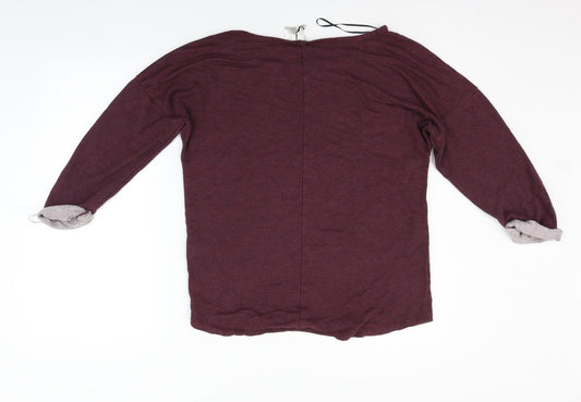 Divided Womens Purple Pullover Jumper Size M