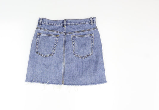 GLASSONS Womens Blue A-Line Skirt Size 10