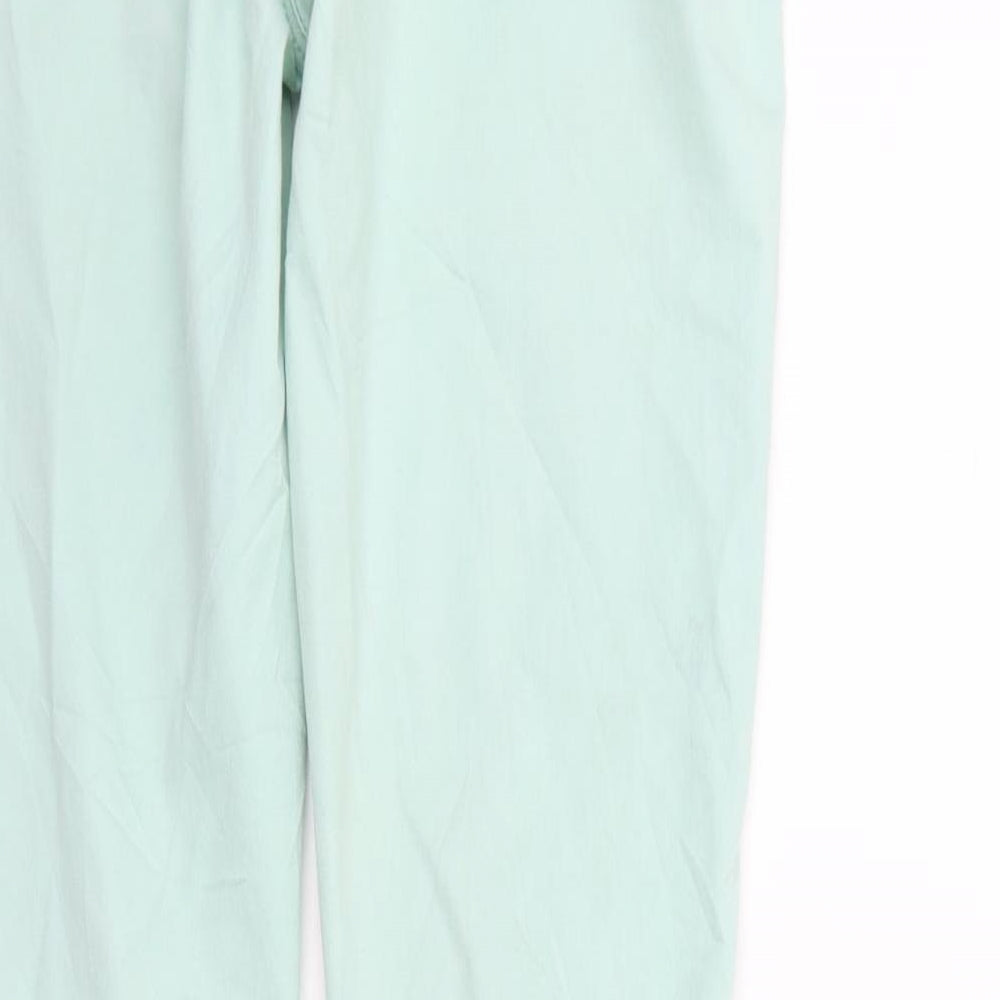 Topshop Womens Green Trousers Size 32 in L34 in