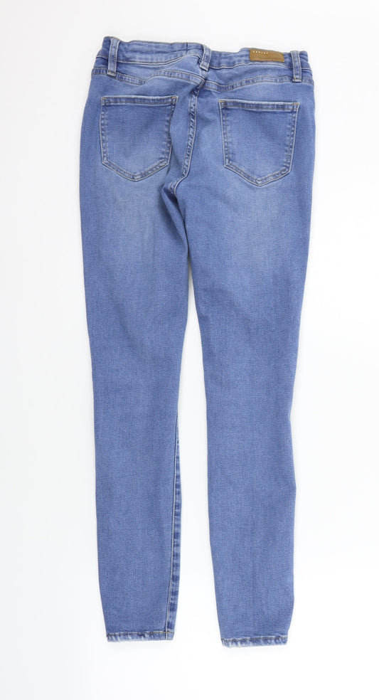 Queen hearts Womens Blue Straight Jeans Size M L27 in