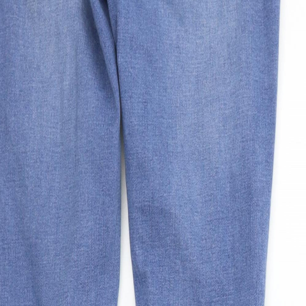 Queen hearts Womens Blue Straight Jeans Size M L27 in