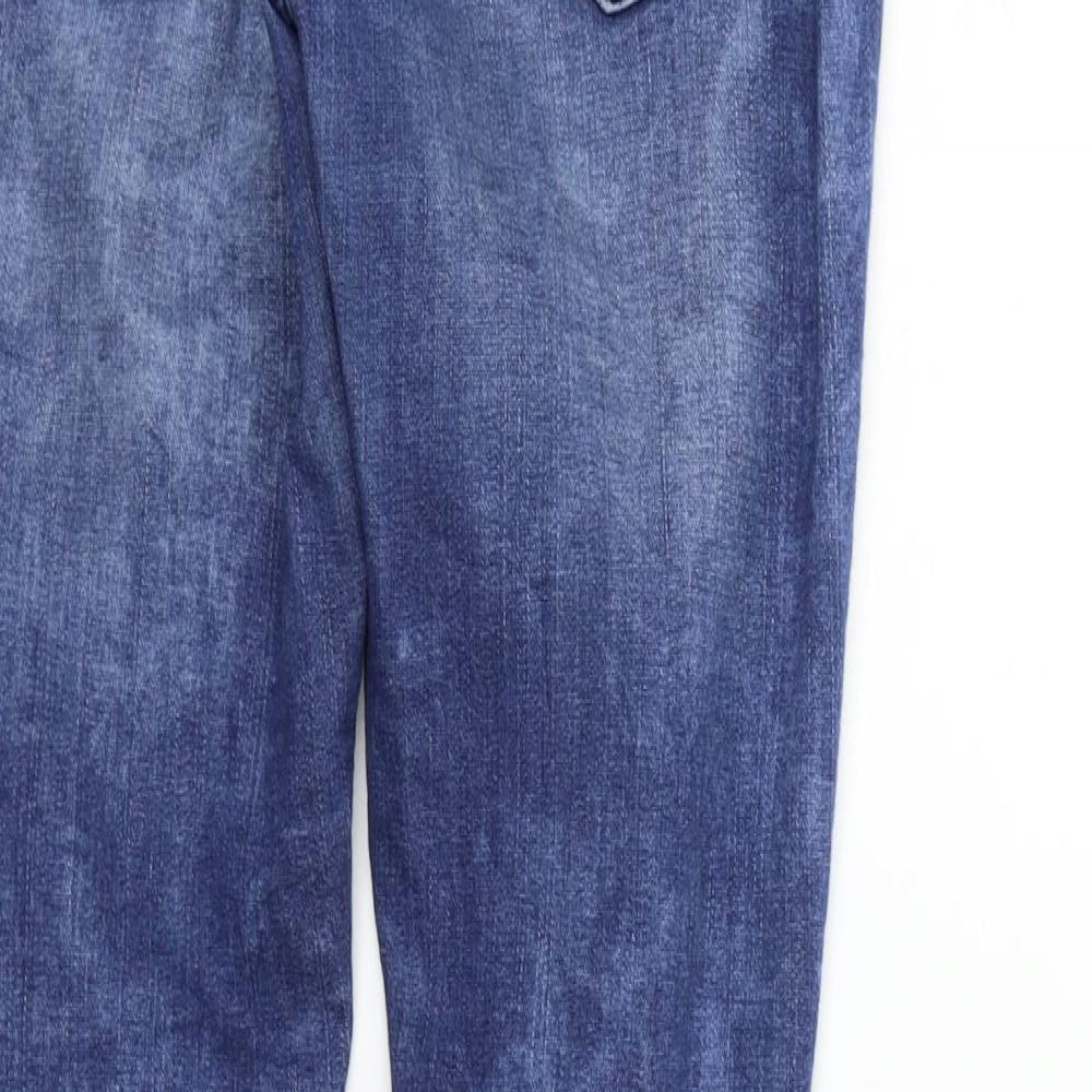 deniem & co Womens Blue Straight Jeans Size 6 L28 in