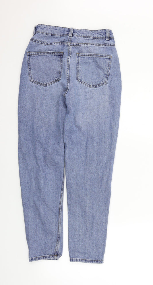 deniem co Womens Blue Straight Jeans Size 8 L25 in