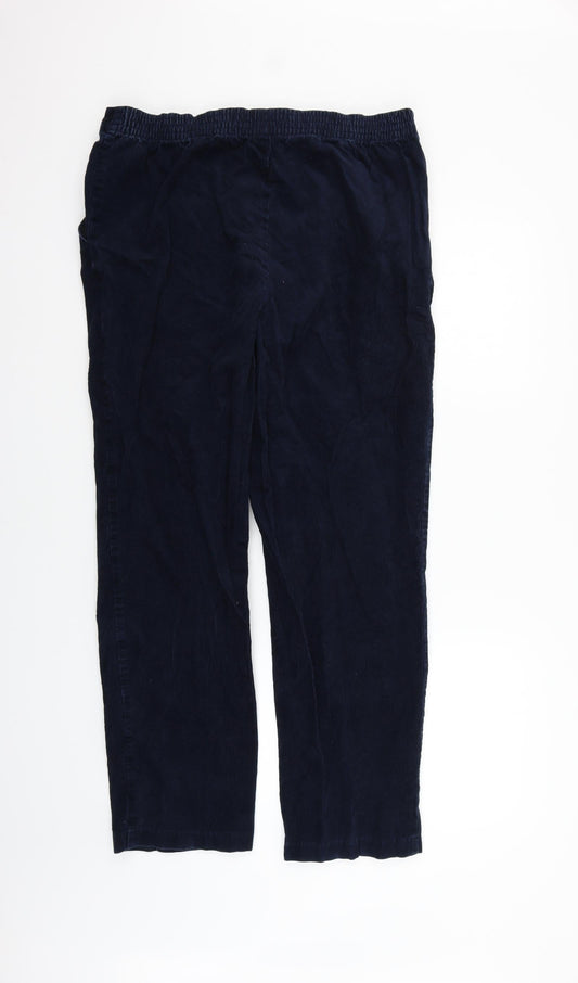 Marks and Spencer Womens Black Trousers Size 14 L28 in
