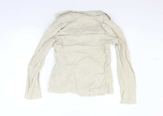Per Una Womens Beige Jacket Coat Size 10
