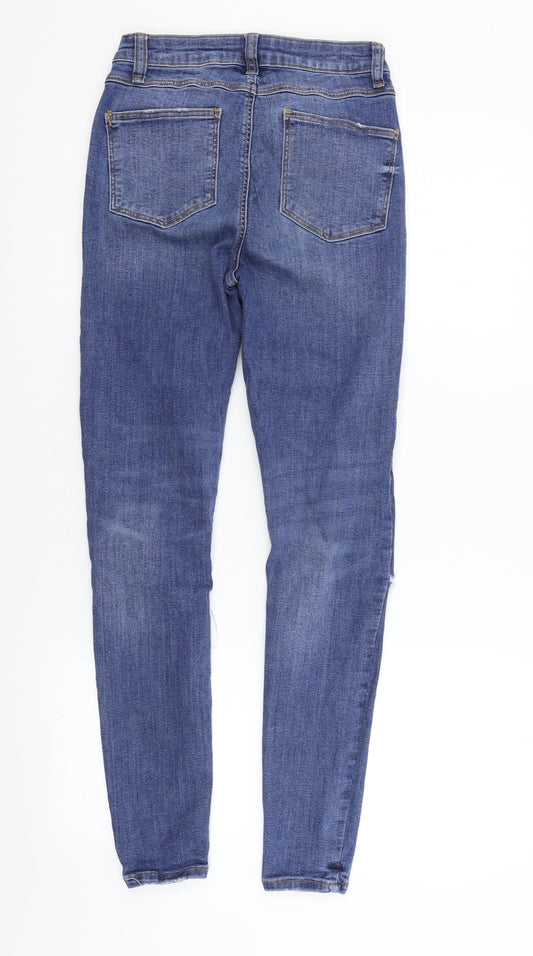 deniem co Womens Blue Straight Jeans Size 8 L28 in
