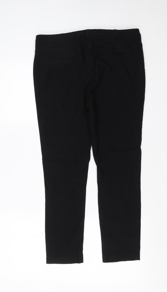 Preworn Womens Black Trousers Size 34 in L24 in