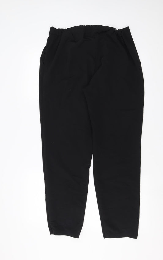 Arte Womens Black Trousers Size 14 L29 in