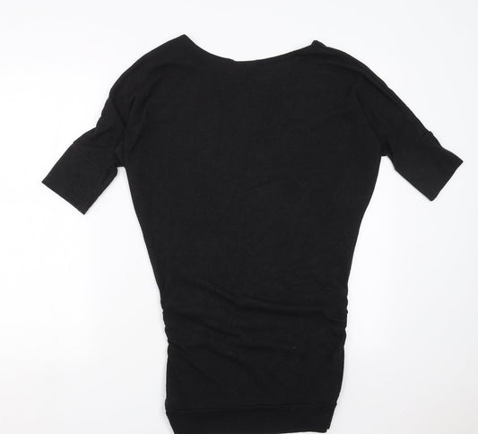Preworn Womens Black Knit Pullover Jumper Size S