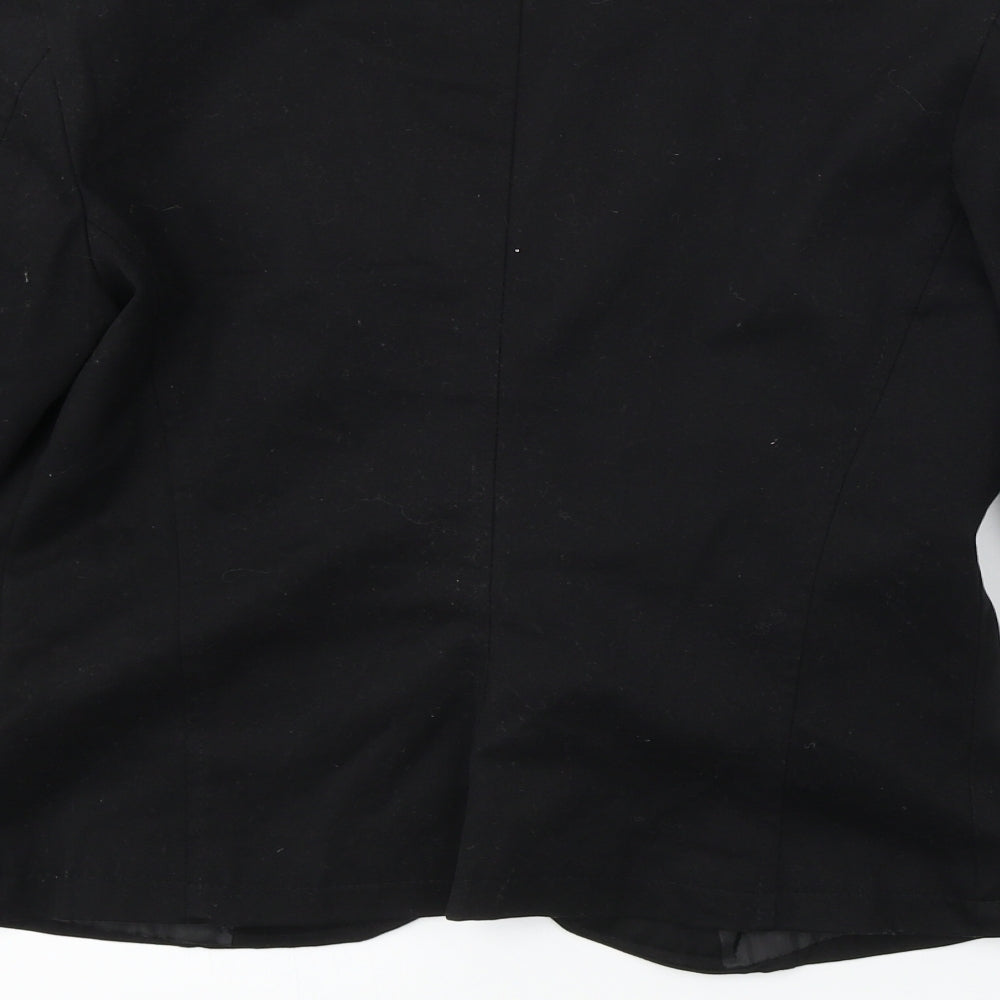 Love Womens Black Jacket Blazer Size L