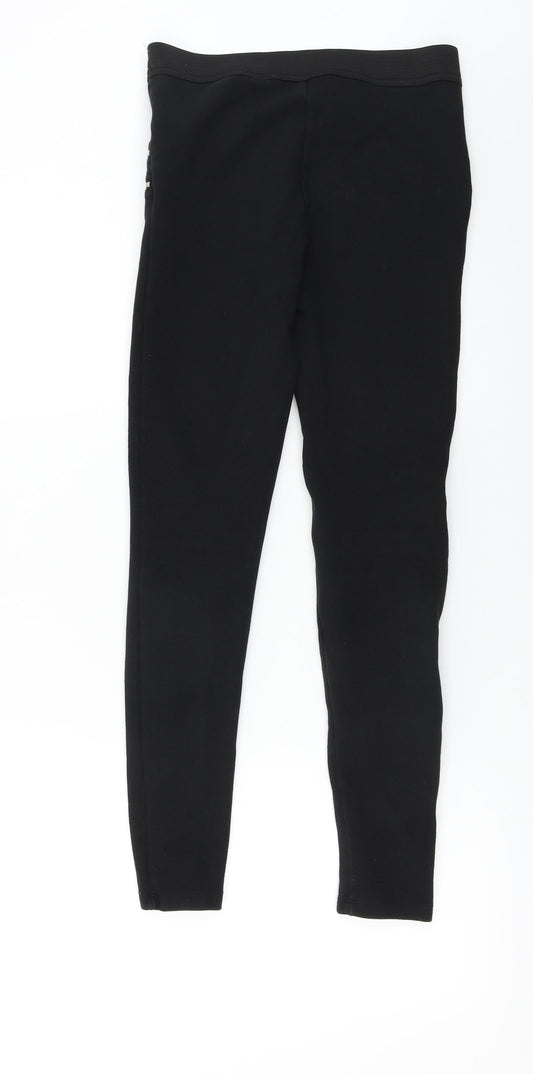 H&M Womens Black Trousers Size S L24 in