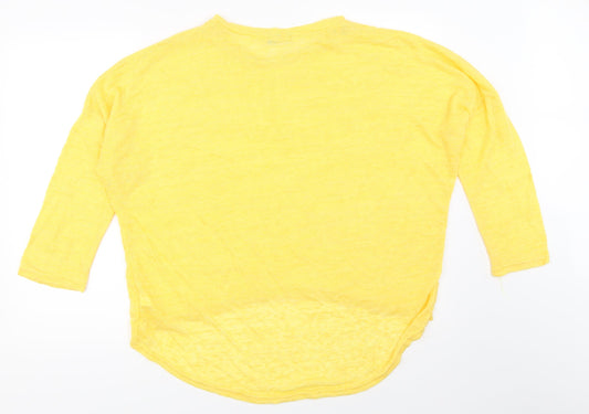 My Dress Room Womens Yellow Pullover Jumper Size XL