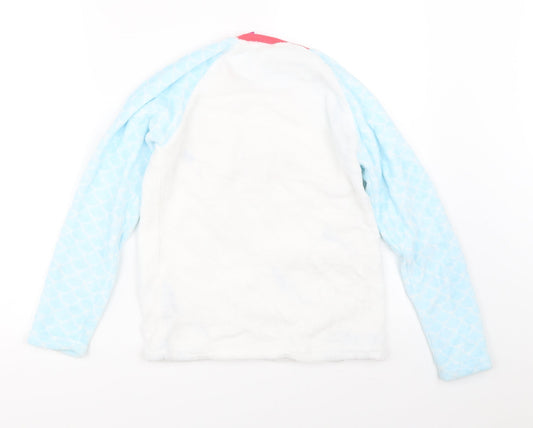 Disney Girls White Solid Top Pyjama Top Size 10-11 Years - The Little Mermaid