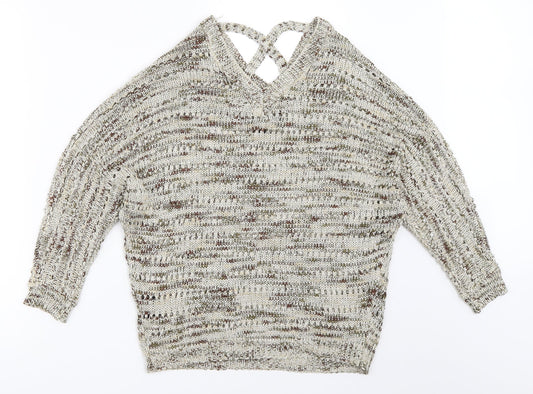 Millenium Womens Beige Pullover Jumper One Size