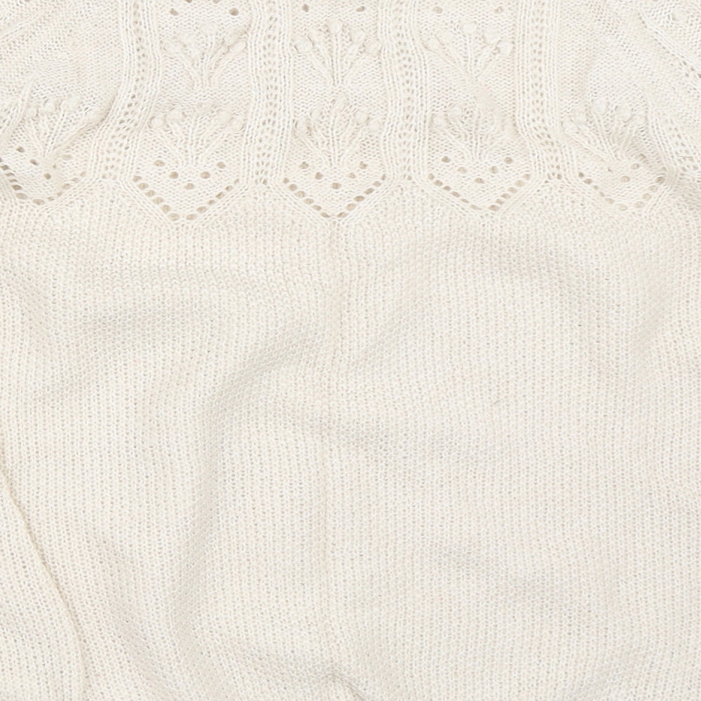 Marks and Spencer Womens Beige Pullover Jumper Size 12