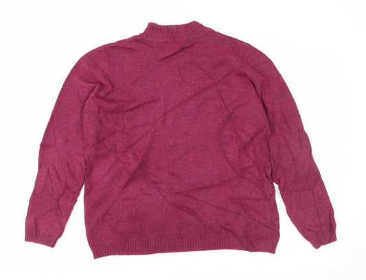 EWM Womens Purple Pullover Jumper Size M