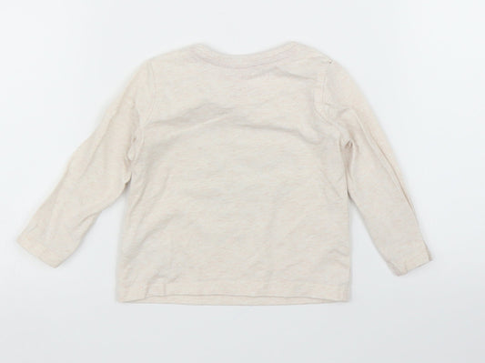 Primark Girls Beige Basic T-Shirt Size 6-9 Months