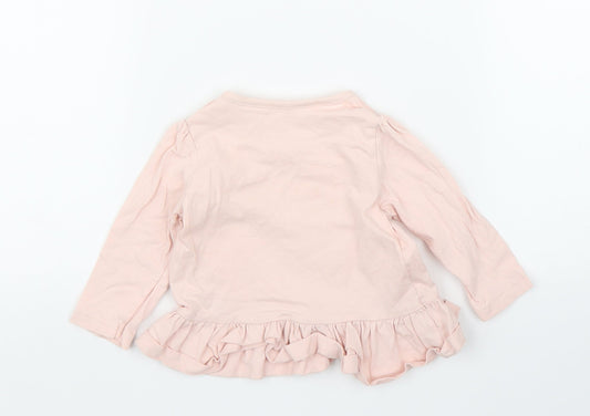 Nutmeg Girls Pink Basic T-Shirt Size 6-9 Months