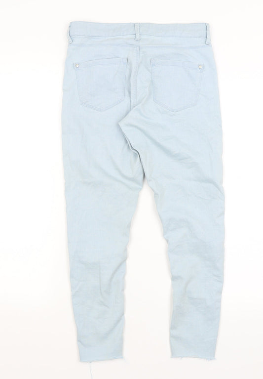 Topshop Womens Blue Skinny Jeans Size 28 in L24 in