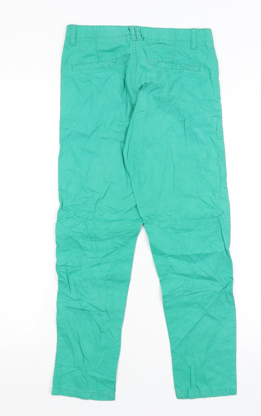 Pepperts Girls Green Capri Trousers Size 10 Years