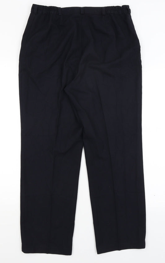 Preworn Womens Blue Dress Pants Trousers Size 14 L28 in