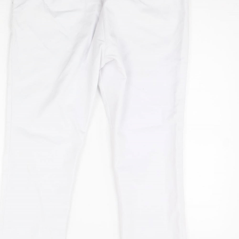 Seraphine Womens White Trousers Size 14 L27 in