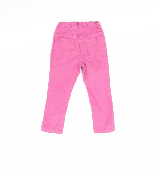 TU Girls Pink Capri Trousers Size 18 Months