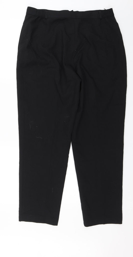 Marks and Spencer Womens Black Dress Pants Trousers Size 16 L27 in