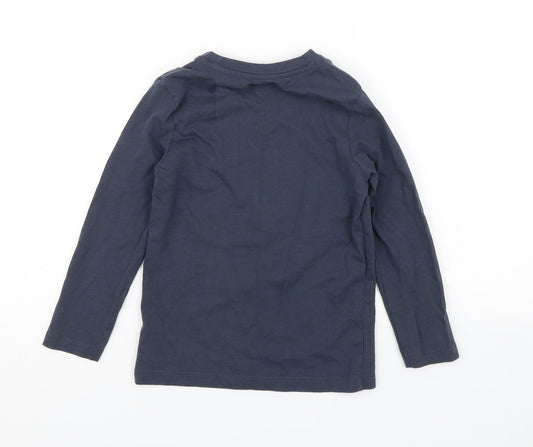 Nutmeg Boys Blue Basic T-Shirt Size 5-6 Years - Who Needs Santa When You Have Nana