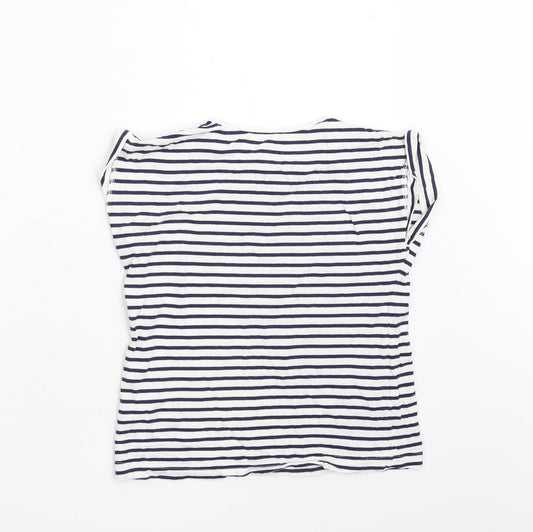 Matalan Girls Multicoloured Striped Basic T-Shirt Size 10-11 Years