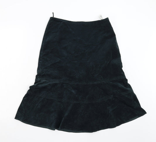M&S Womens Green A-Line Skirt Size 12