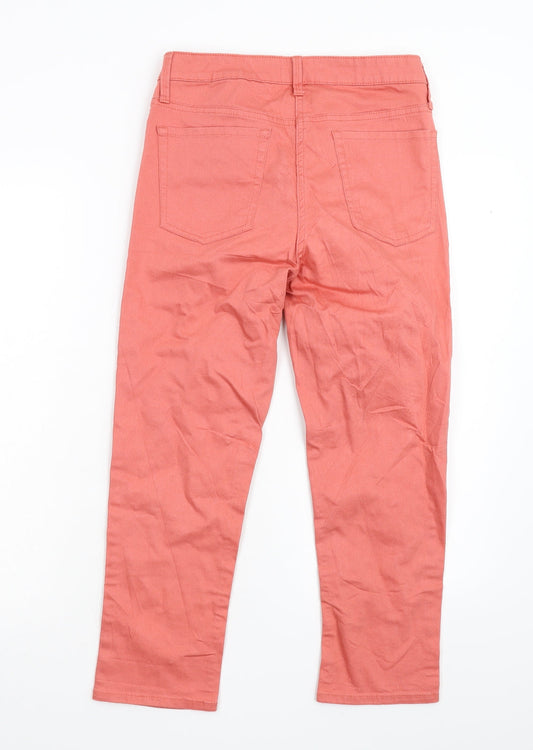 Debenhams Womens Pink Cropped Trousers Size 10 L22 in