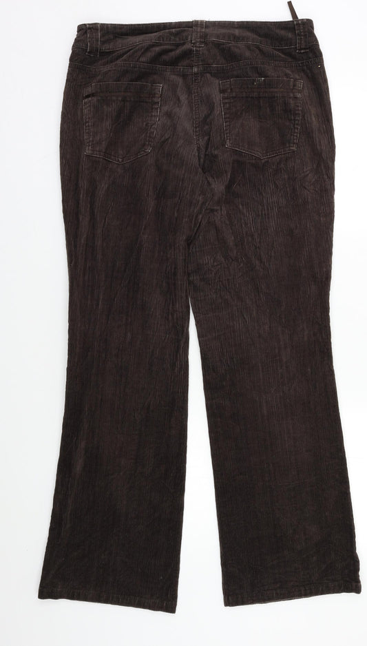 Principles Womens Brown Trousers Size 10 L30 in