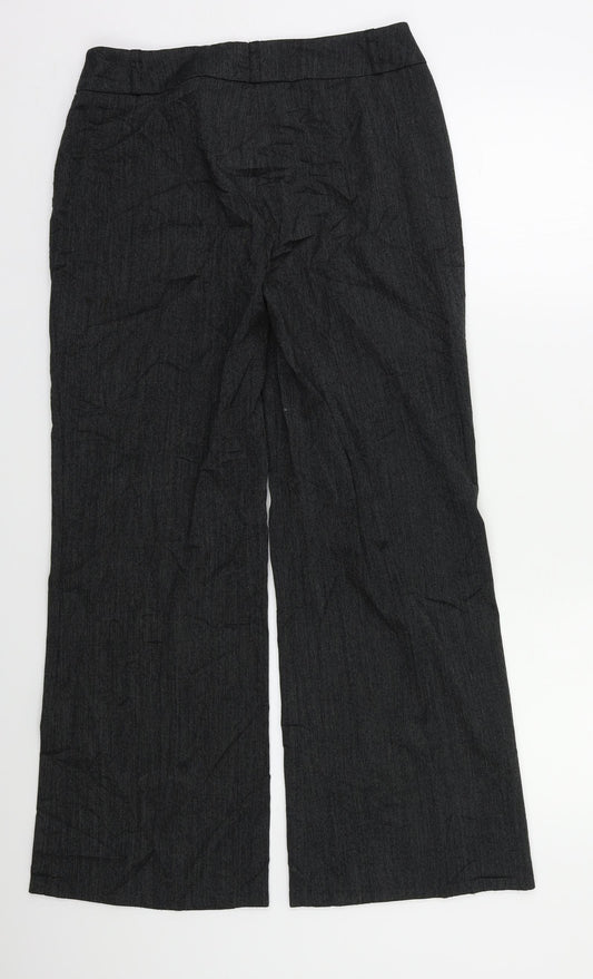 Wallis Womens Grey Dress Pants Trousers Size 10 L27 in