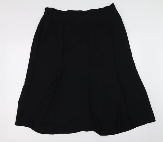 ELVI Womens Black A-Line Skirt Size 34 in