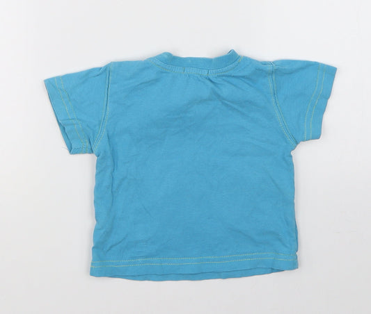 Pumpkin Patch Boys Blue Basic T-Shirt Size 3-6 Months